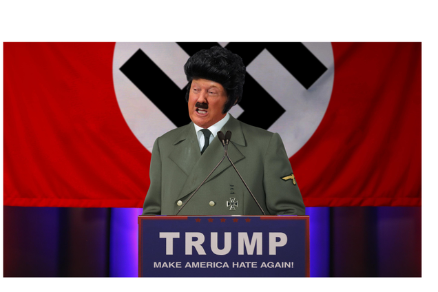 Illustration for article titled We Don’t Know How To Take Down These Photoshops Of Bald Donald Trump, So We’ve Stretched His Face Out All Wide So Nobody Can Recognize It’s Him